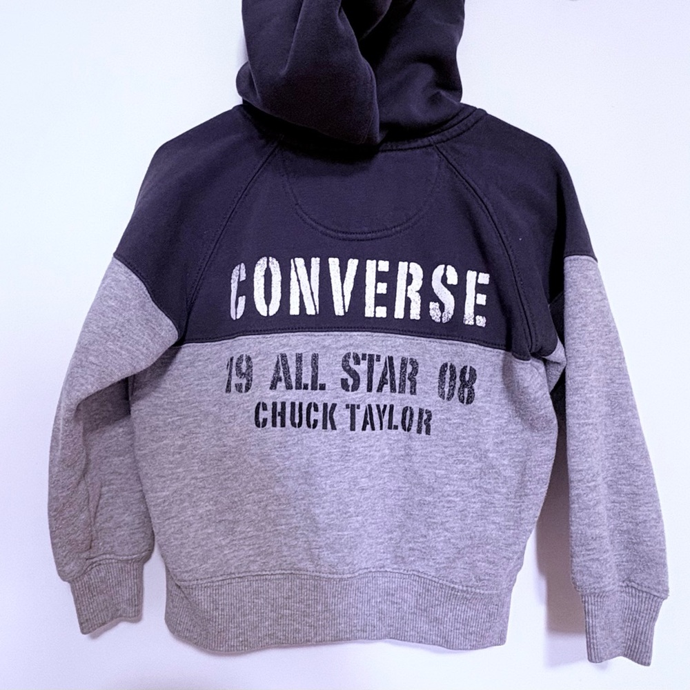 Converse Kids' Hoodie - Black and Gray